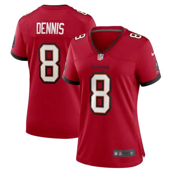 None Dennis Tampa Game Jersey - Red | NFL Player Jersey | NFL Football