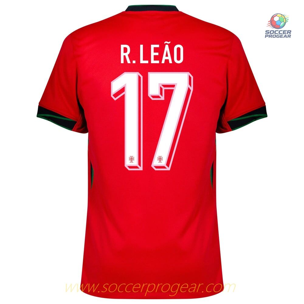 Portugal Home Team Soccer Shirt 2024-2025 Edition Season LEAO