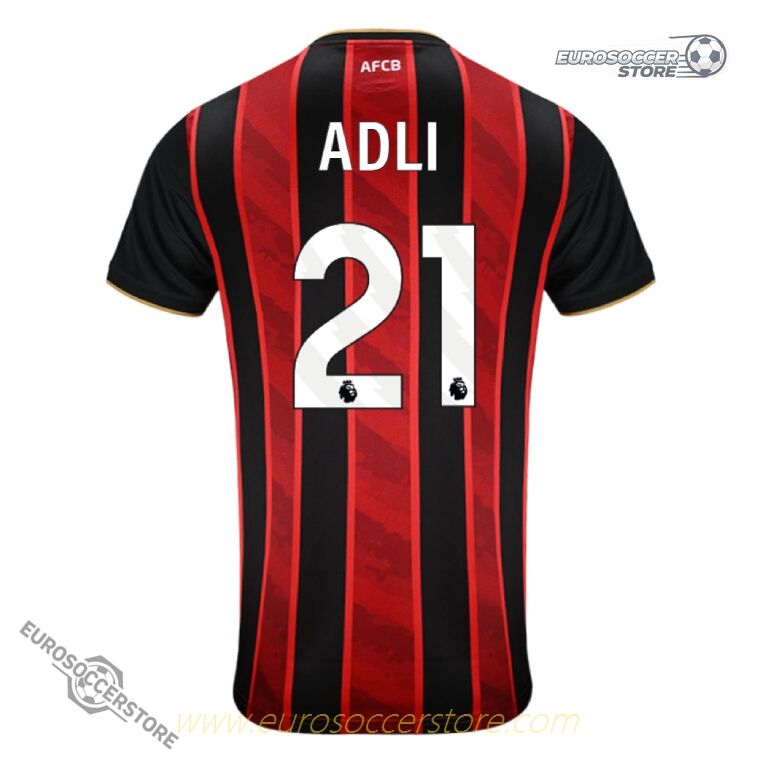 AFC Bournemouth 21 Home ADLI Football Jersey for the 25-26 Season