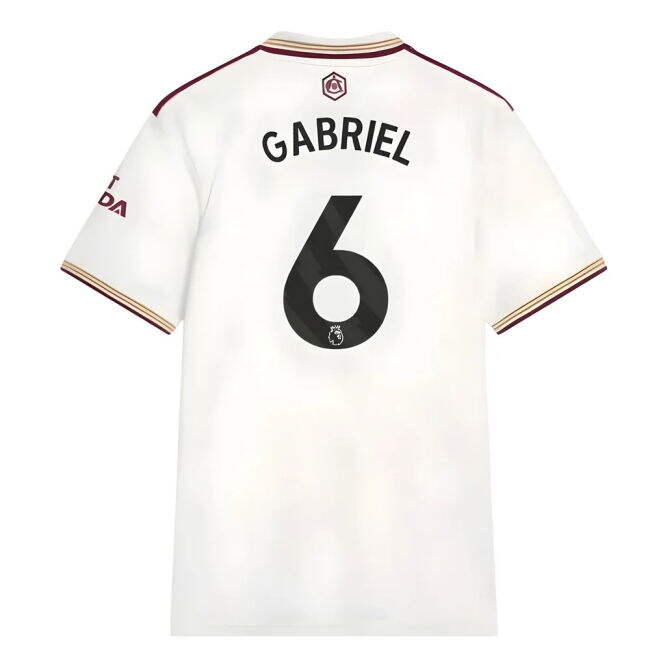 2025-2026 Arsenal Third Stylish Replica Jersey Top-Tier Gabriel 6#258