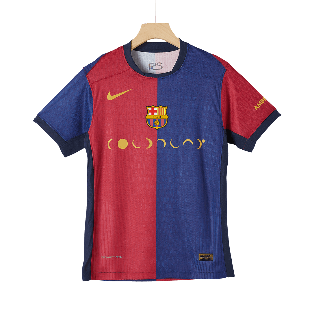 Player Version Barcelona Home Soccer Jersey 2024/25 - COLDPLAYAuthenti