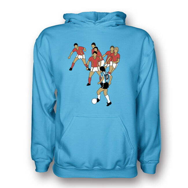 Limited-Edition Diego Maradona Goal Of Century Hoody (Sky) - Kids