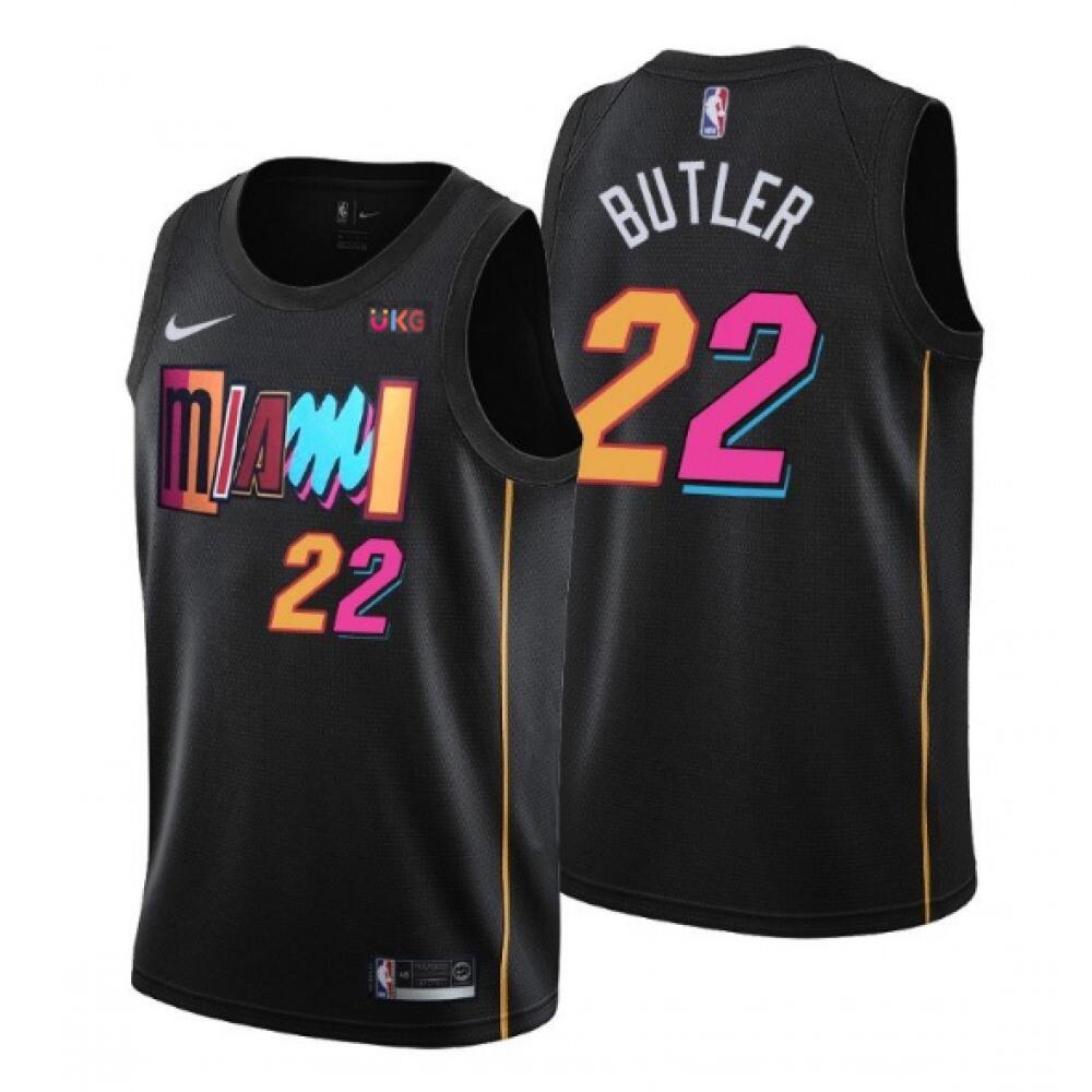 High-Quality Men's Miami Heat #22 Jimmy Black Basketball Jersey