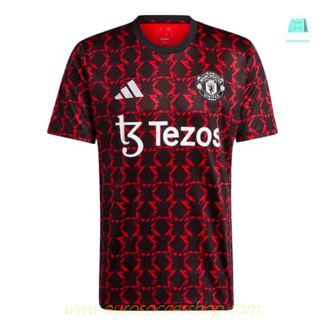 2024-2025 Man Utd Pre-Match Shirt (Black) (Toone 7)