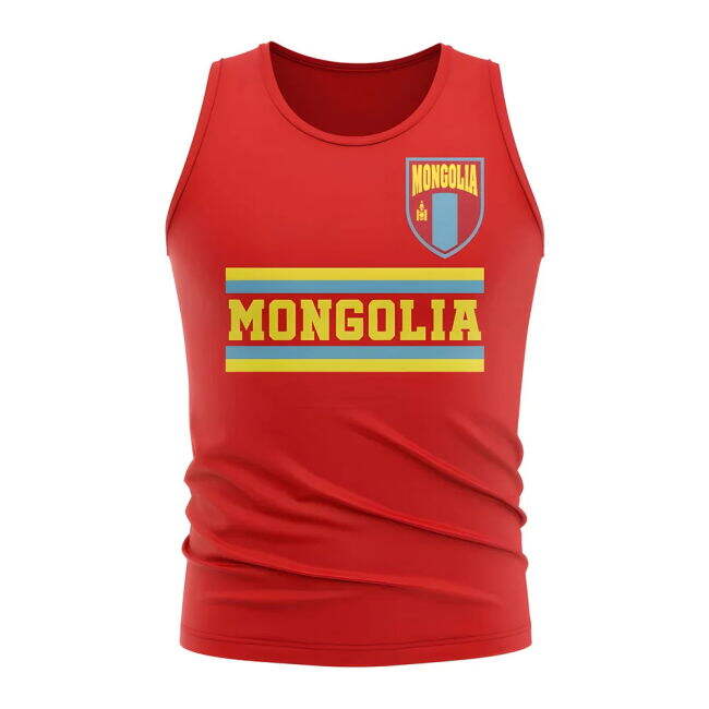 Climate-Control Mongolia Core Football Country Sleeveless Tee (Red)