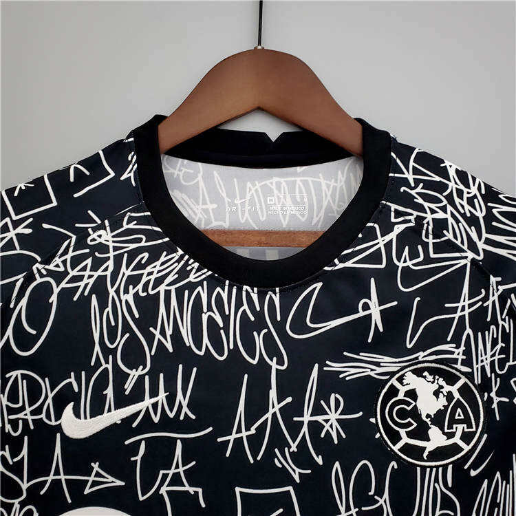 Club America Soccer Jersey 21-22 Black Football Shirt - Official