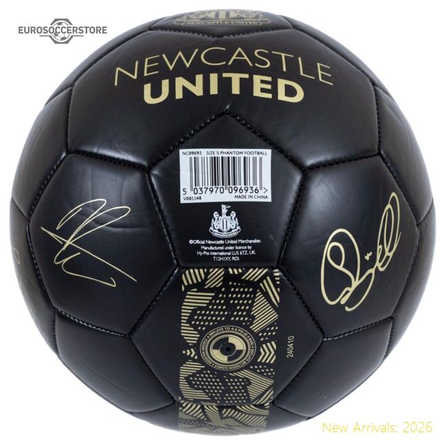 Official Newcastle United Fc Sig Gold Phantom Football - Premium