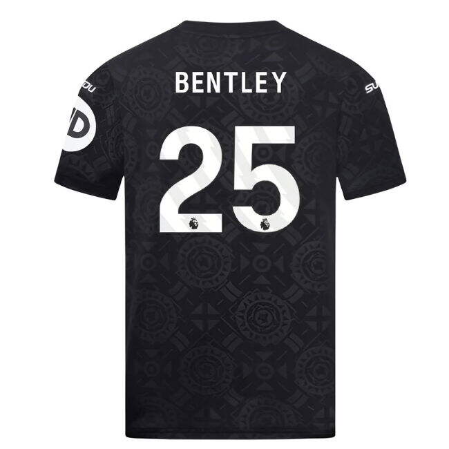 Bentley 25 Pro Style Wolves Home Player Jersey 2025-2026 (Kids)