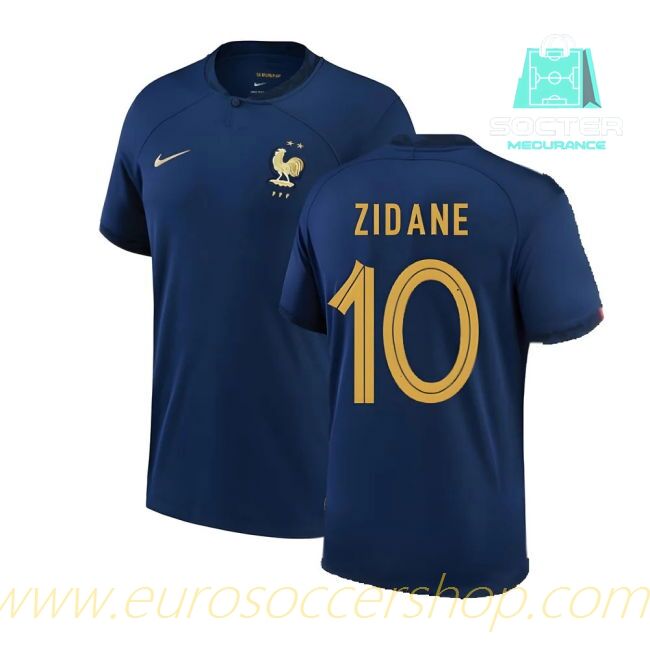 FIFA Approved 2022-2023 France NT Home Shirt (ZIDANE 10)
