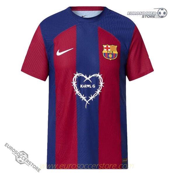 FC Barcelona and Karol G Collaborative Home Football Jersey 23-24 (Player Edition)